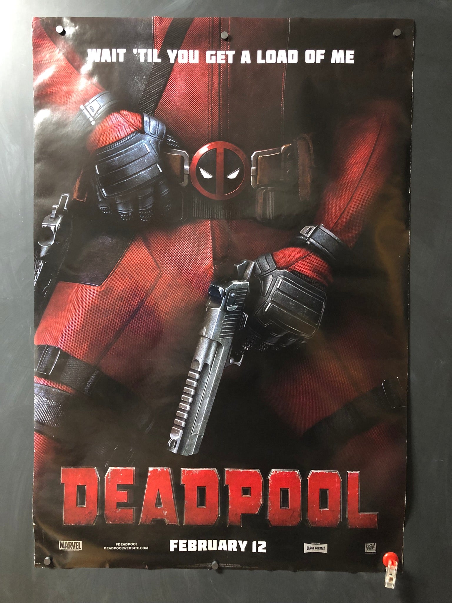 Deadpool Movie Poster Get Ready For A Load Of Deadpool In New Poster