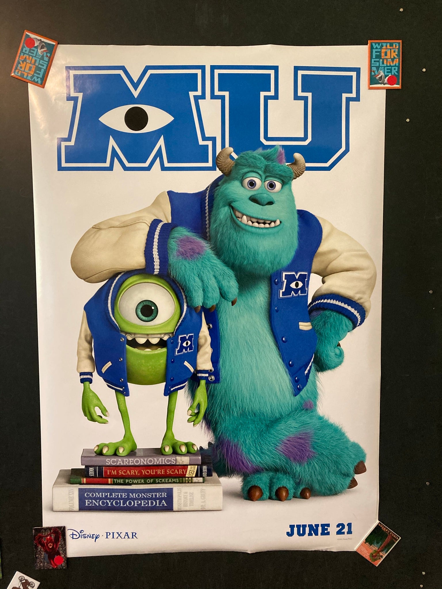 monsters u release date Monsters University Original Teaser Movie Poster – Legacy Movie Posters