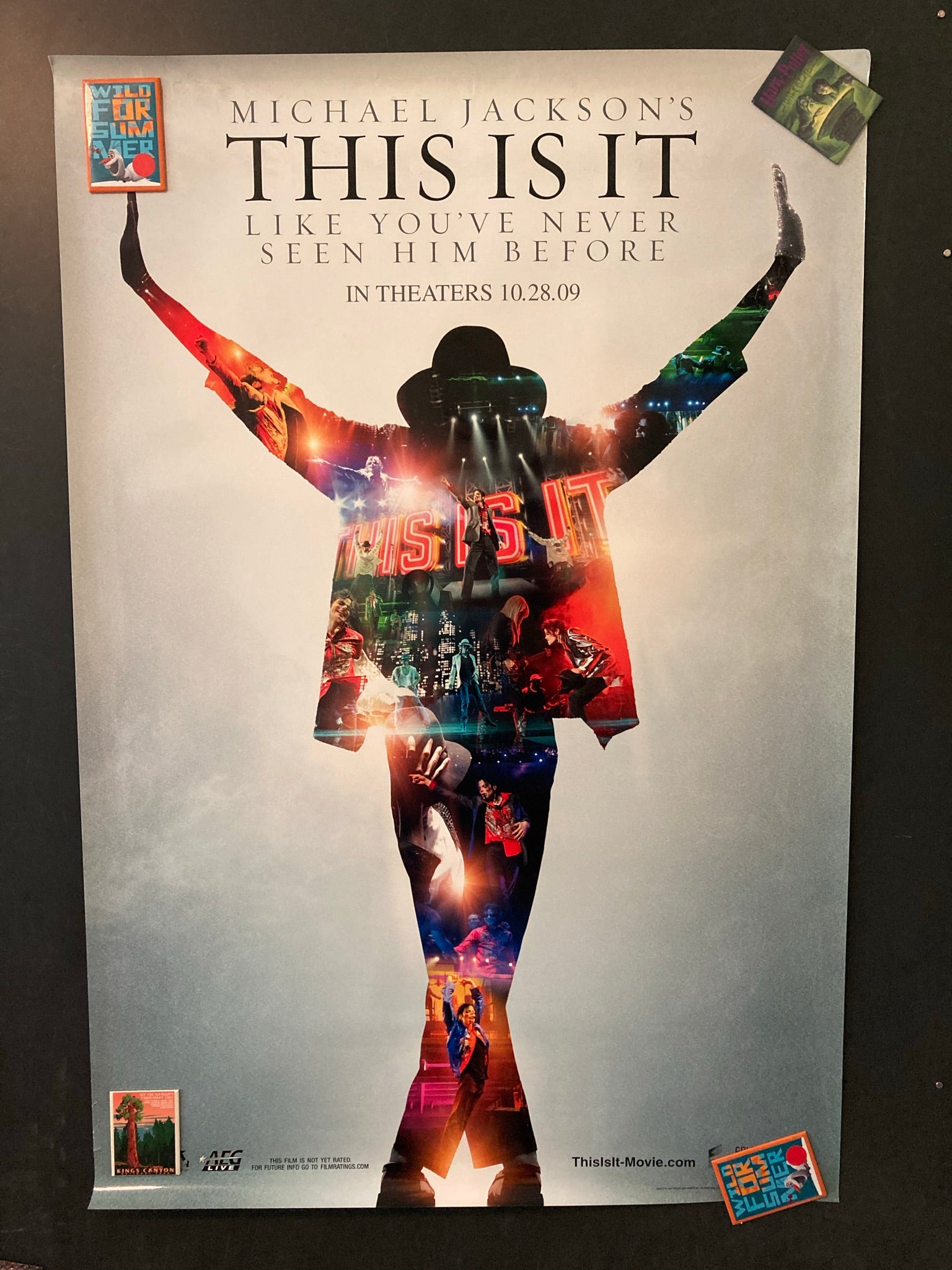 Micheal factory Jackson's This Is It original movie poster 2009